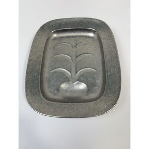 RWP Wilton Armetale Aluminum Tray Plate Tree Design Square 7" Metal Serveware US